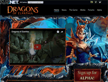 Tablet Screenshot of dragonsofelanthia.com